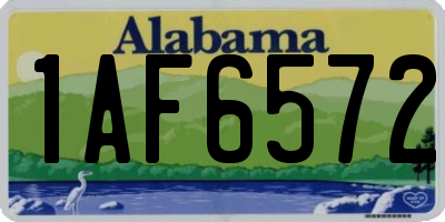 AL license plate 1AF6572