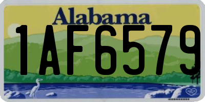 AL license plate 1AF6579