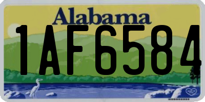 AL license plate 1AF6584