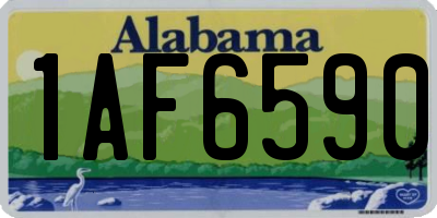 AL license plate 1AF6590
