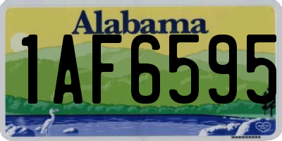 AL license plate 1AF6595