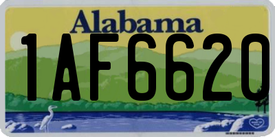 AL license plate 1AF6620