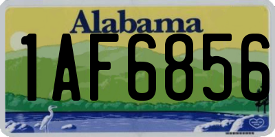 AL license plate 1AF6856