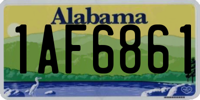 AL license plate 1AF6861