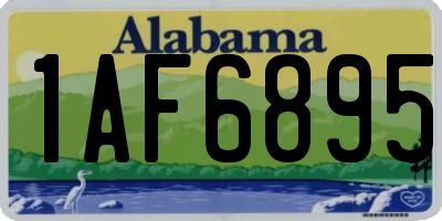 AL license plate 1AF6895