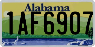 AL license plate 1AF6907