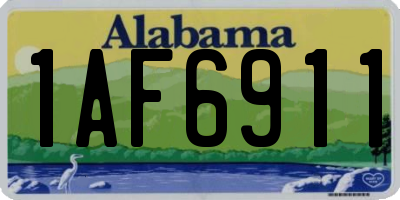 AL license plate 1AF6911