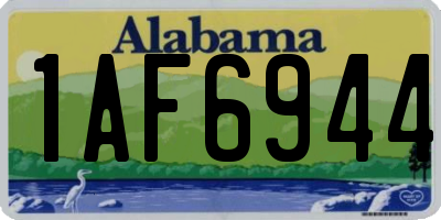 AL license plate 1AF6944