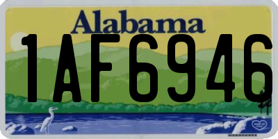 AL license plate 1AF6946