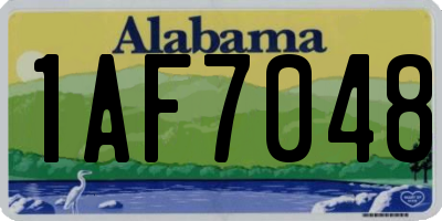 AL license plate 1AF7048