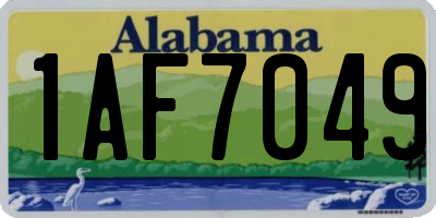 AL license plate 1AF7049