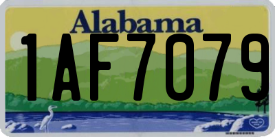 AL license plate 1AF7079