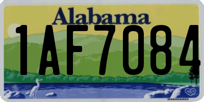 AL license plate 1AF7084