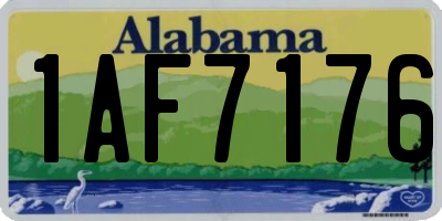 AL license plate 1AF7176