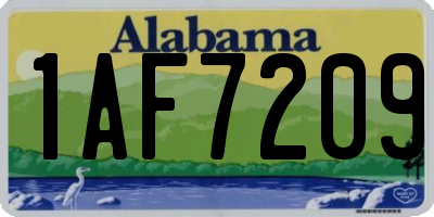 AL license plate 1AF7209