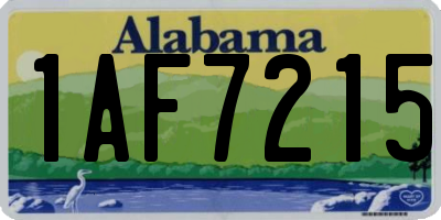 AL license plate 1AF7215