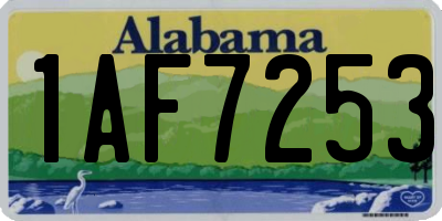 AL license plate 1AF7253
