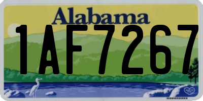 AL license plate 1AF7267