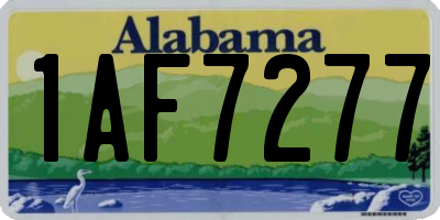 AL license plate 1AF7277