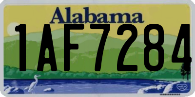 AL license plate 1AF7284