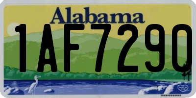 AL license plate 1AF7290