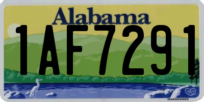 AL license plate 1AF7291
