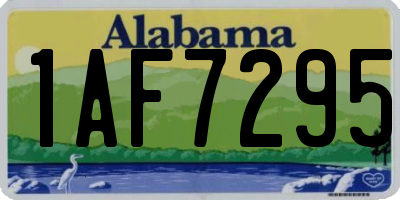 AL license plate 1AF7295