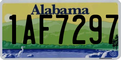 AL license plate 1AF7297