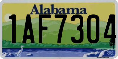 AL license plate 1AF7304