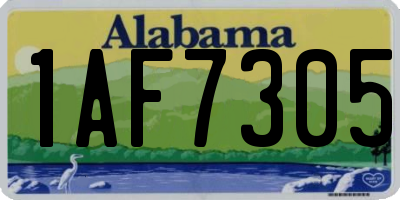AL license plate 1AF7305