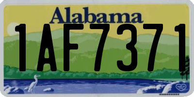 AL license plate 1AF7371