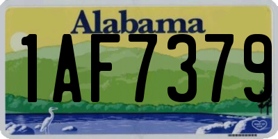 AL license plate 1AF7379