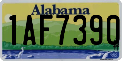 AL license plate 1AF7390