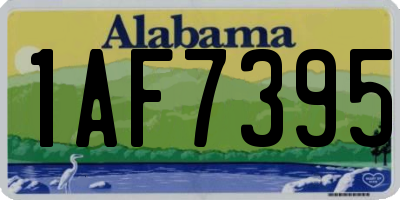 AL license plate 1AF7395