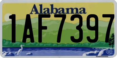 AL license plate 1AF7397