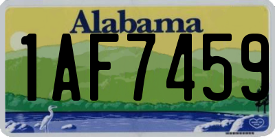 AL license plate 1AF7459