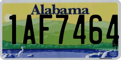 AL license plate 1AF7464