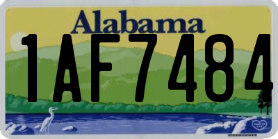 AL license plate 1AF7484