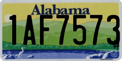 AL license plate 1AF7573