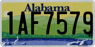 AL license plate 1AF7579