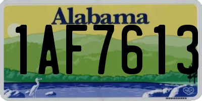 AL license plate 1AF7613