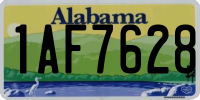 AL license plate 1AF7628