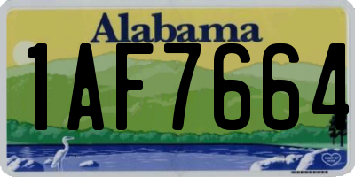 AL license plate 1AF7664