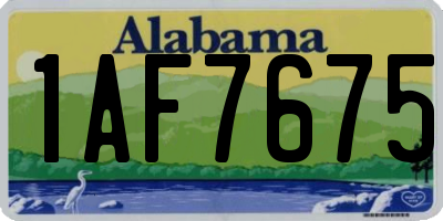 AL license plate 1AF7675