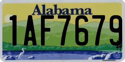 AL license plate 1AF7679