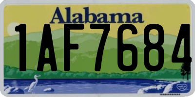AL license plate 1AF7684