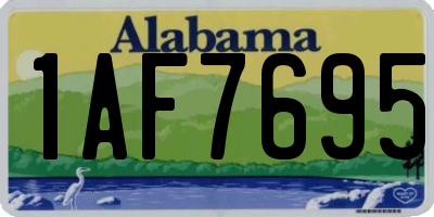 AL license plate 1AF7695
