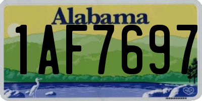AL license plate 1AF7697
