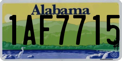 AL license plate 1AF7715
