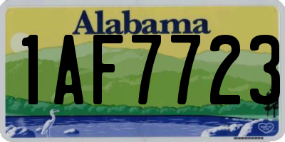 AL license plate 1AF7723